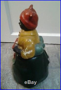 RARE LUZIANNE BLACK MAMMY COOKIE JAR MARKED USA