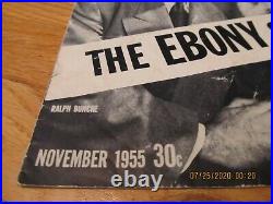 RARE NOVEMBER 1955 EBONY 10TH ANNIVERSARY MAGAZINE-Ralph Bunche EBONY STORY