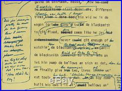 RARE ORIGINAL Roots Early Draft Manuscript Page Hand Annotated By Alex Haley yqz