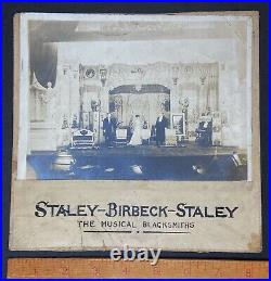 RARE Orig Photo Staley Birbeck Musical Blacksmiths- Theater 1915 Window Sign