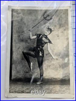 RARE Photo Marguerite in Devil Costume Eva Clara German- Theater Halloween