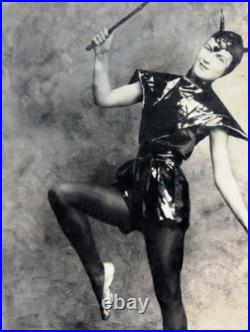 RARE Photo Marguerite in Devil Costume Eva Clara German- Theater Halloween RARE Photo Marguerite in Devil Costume Eva Clara German- Theater Halloween