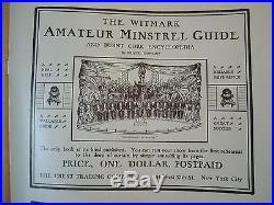 RARE Sheet Music Song Book Al G Field Greater Minstrels 1911 Black Americana