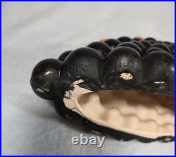 RARE Vintage Atlantic Mold Black Americana Woman Bust 7Candle Holder Ceramic 20