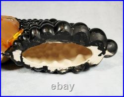 RARE Vintage Atlantic Mold Black Americana Woman Bust 7Candle Holder Ceramic 20