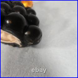 RARE Vintage Atlantic Mold Black Americana Woman Bust 7Candle Holder Ceramic 20