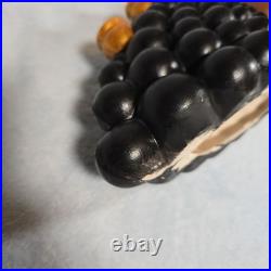 RARE Vintage Atlantic Mold Black Americana Woman Bust 7Candle Holder Ceramic 20