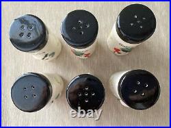 RARE Vintage Black Americana Spice Jars Set of 6 Smiling Chef Read