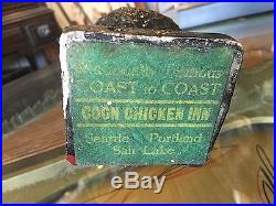 RARE Vintage COON CHICKEN INN Cigarette Holder BLACK AMERICANA