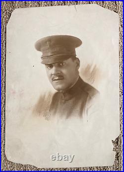 RARE! WW1 US ARMY AFRICAN AMERICAN MEDICAL CORPS SOLDIER ID'd c1914 PHOTO