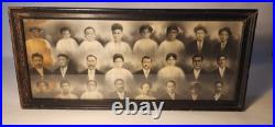 RARE c. 1895 CRAYON PORTRAIT PHOTO AFRICAN AMERICAN BLACK FAMILY COMPOSITE IMAGE