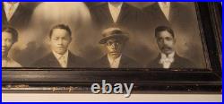 RARE c. 1895 CRAYON PORTRAIT PHOTO AFRICAN AMERICAN BLACK FAMILY COMPOSITE IMAGE