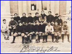 RPPC Black Americana 1905 Brewster Academy Integrated Football Team Wolfboro NH