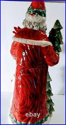 Rare 18 African American Santa Claus /cracker Barrel Cookie Jar