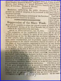 Rare 1825 Newspaper Niel's Weekly Baltimore Maryland USA Slave Trade