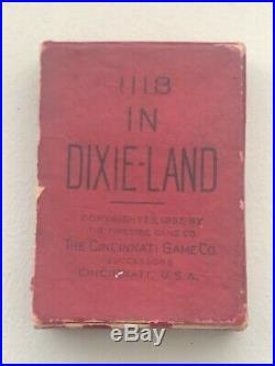 Rare 1897 Game Of In Dixie Land Cards No. 1118 Fireside Black Americana Antique