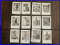 Rare 1897 Game Of In Dixie Land Cards No. 1118 Fireside Black Americana Antique
