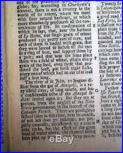 Rare 18th Century MARYLAND SLAVE Print & Girl Soldier Hannah Snell 1750 Magazine