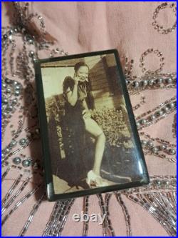Rare 1920s African American Flapper Photo Trinket Box Jazz Age Vanity Black