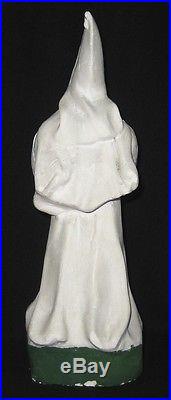 Rare 1923 KKK KU KLUX KLAN 8 STATUE KOTOP CHALKWARE White Robe BLACK AMERICANA
