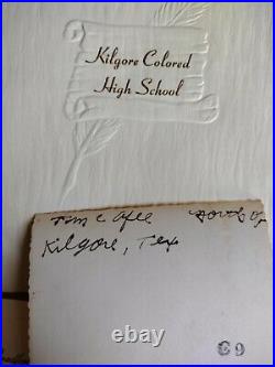 Rare 1951 African American Kilgore Colored lot of 4 photo report card