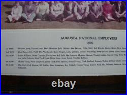 Rare 1975 AUGUSTA NATIONAL GOLF CLUB Employee STAFF PHOTOGRAPH Black Americana