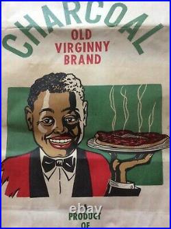 Rare Advertising Black Americana Old Virginny Charcoal Mathews County Va