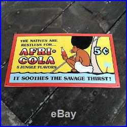 Rare Afri-cola Advertising Drink Sign Black Americana