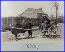 Rare Antique 1800s African Americana NC Dual Sided 9x11 Framed Photographs