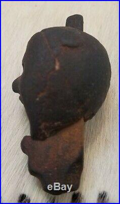 Rare Antique Black Americana Mechanical Toy Cast Iron Cap Popper Head