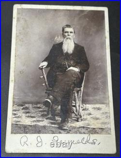 Rare Antique Cabinet Card Photo R J REYNOLDS OF R J REYNOLDS TOBACCO NC
