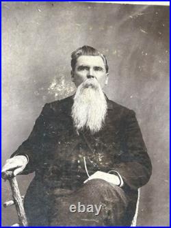 Rare Antique Cabinet Card Photo R J REYNOLDS OF R J REYNOLDS TOBACCO NC