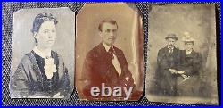 Rare Antique Top Lot of Doc Holliday & Common Law Wife Kate Tintypes Ferrotypes