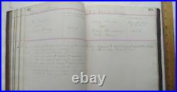 Rare Attorney Ledger Brooklyn Handwritten 1800s Prisoner Hanged Black American