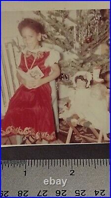 Rare Beautiful African American Girl Colored an White Dolls Christmas