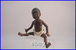Rare Black Americana Child Doll Sculpture Created by Artist Judith Condon 1970
