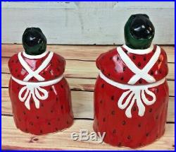 Rare Black Americana Mammy Cookie Jar And Canister Set Memories Of Mama