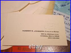 Rare Black Americana Robert Johnson Jet Magazine Police Decal & Ticket 1969
