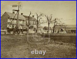 Rare! C 1880's Albumen Photo of Russian Community near Amity, Oregon