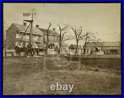 Rare! C 1880's Albumen Photo of Russian Community near Amity, Oregon