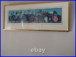 Rare Collectible Piece Of signed African American Wall Art 44×18