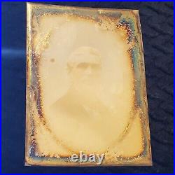 Rare Daguerreotype Photograph Ghostly Gentleman Image in Union Made Case 1850's