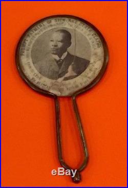 Rare Early Advertising Mirror African American Lodge AUK&D William H Fields