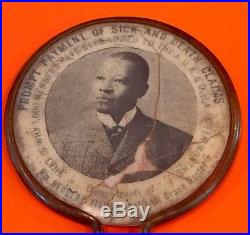 Rare Early Advertising Mirror African American Lodge AUK&D William H Fields