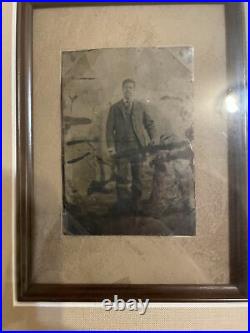 Rare Framed Tintype Photo Of African American Man 1800s