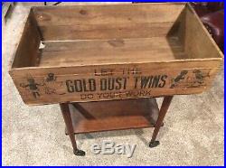 Rare Gold Dust Twins Vintage Black Americana 1880s Soap Wood Box Crate