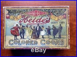 Rare Heide's C C Chocolate Candy Box. Black Americana 1906 #2