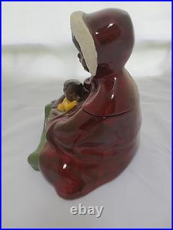 Rare J. C. Miller Limited Edition George And Cora Black Americana Cookie Jar