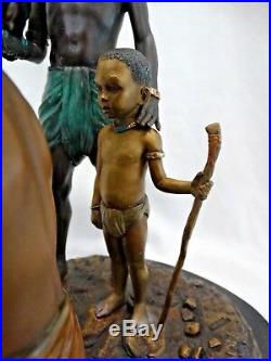 Rare Limited Edition Thomas Blackshear Rite Of Passage Bronze Statue