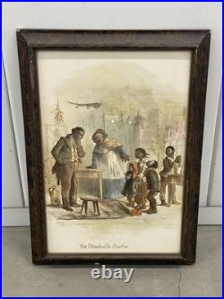 Rare Minton Tile The Blackville Doctor Framed Black Americana Ceramic Plaque Rare Minton Tile The Blackville Doctor Framed Black Americana Ceramic Plaque